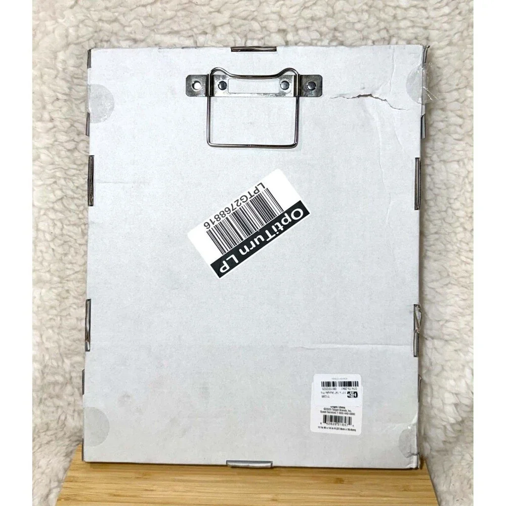Threshold 11x14 Acrylic Frame Clear Wall Mount Brass Hardware Modern READ